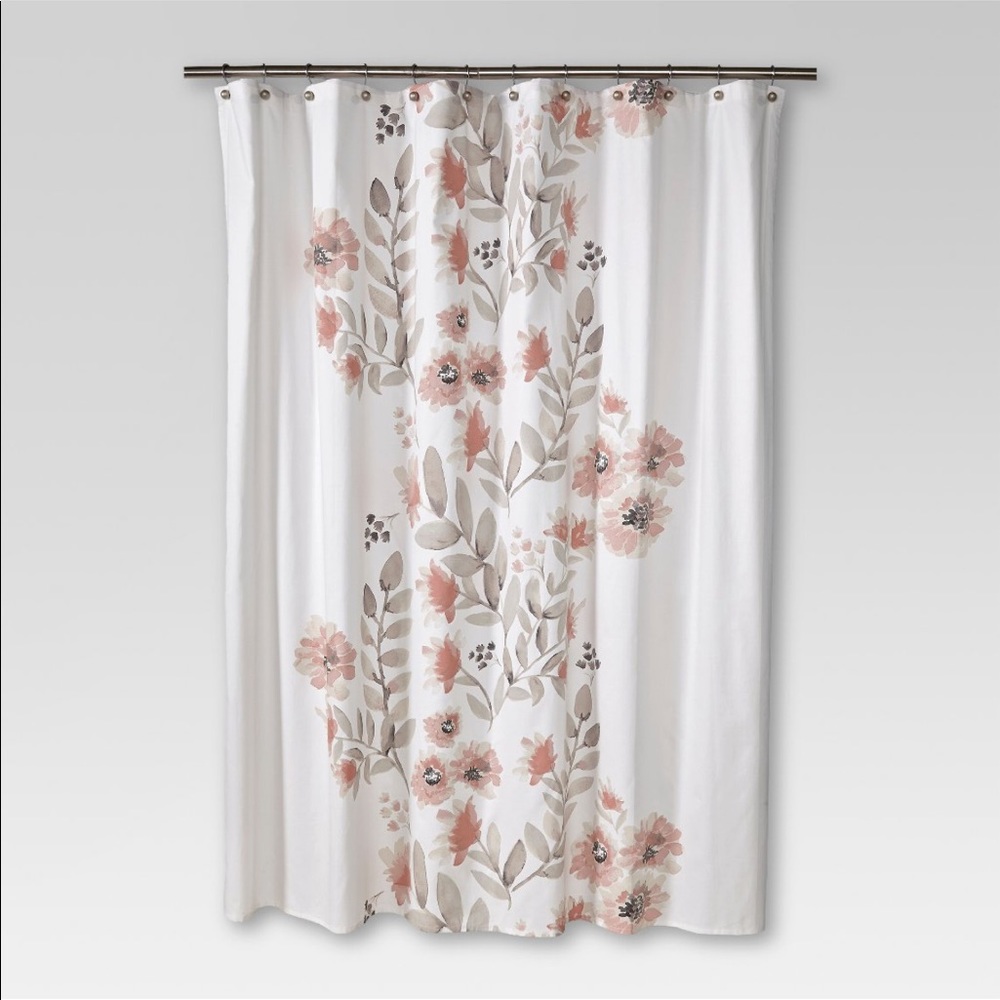 Threshold shower curtain